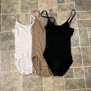 Shapewear Bodysuit Set - White, Tan, Black NWT